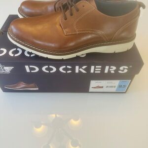 Dockers Men's Brown Leather Derbys